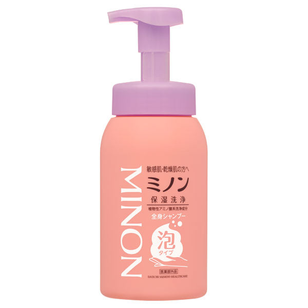 Minon whole body shampoo foam type, 500ml, fragrance-free