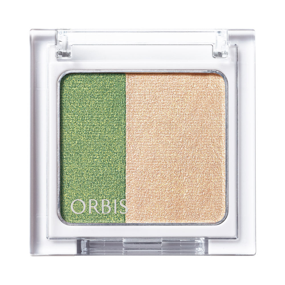 ORBIS Twin Gradient Eye Color, [Night Forest] Blue-green for a clear gaze, Powder type, Fragrance-free