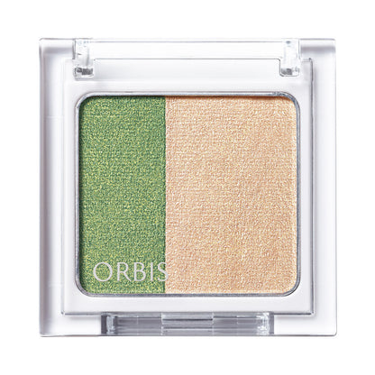 ORBIS Twin Gradient Eye Color, [Night Forest] Blue-green for a clear gaze, Powder type, Fragrance-free