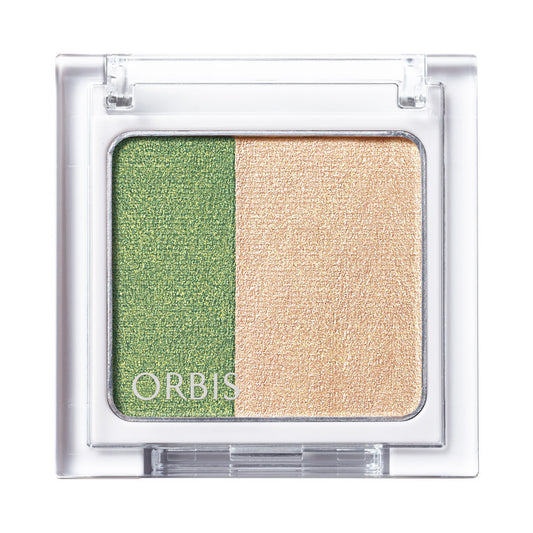 ORBIS Twin Gradient Eye Color, [Night Forest] Blue-green for a clear gaze, Powder type, Fragrance-free