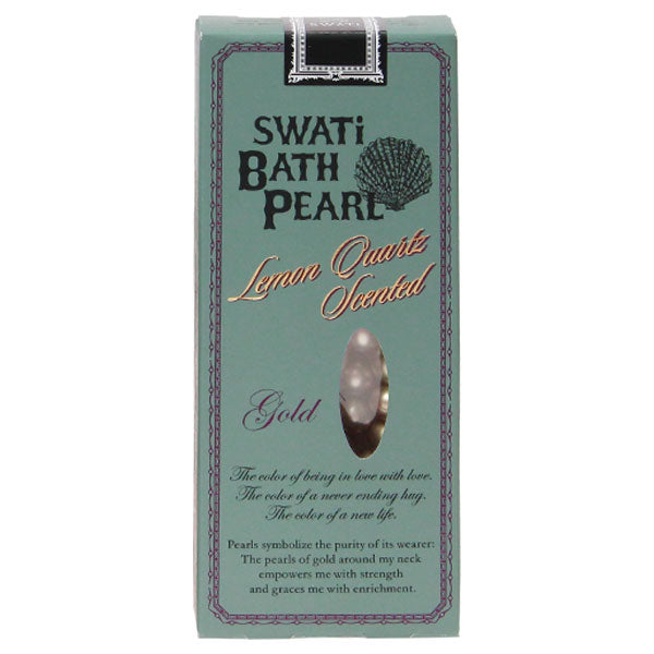 SWATi BATH PEARL GOLD(S), 10g, Lemon Quartz Scent (Citrus Base)
