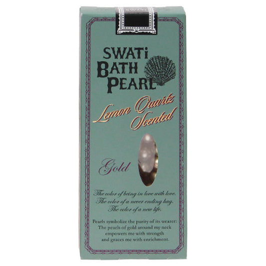 SWATi BATH PEARL GOLD(S), 10g, Lemon Quartz Scent (Citrus Base)