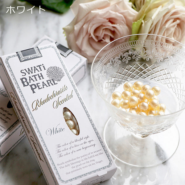 SWATi BATH PEARL WHITE(S), 10g, Inca Rose scent (rose base)