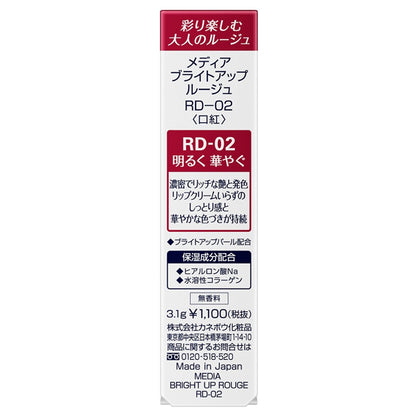 media Bright Up Rouge, RD-02, 3.1g