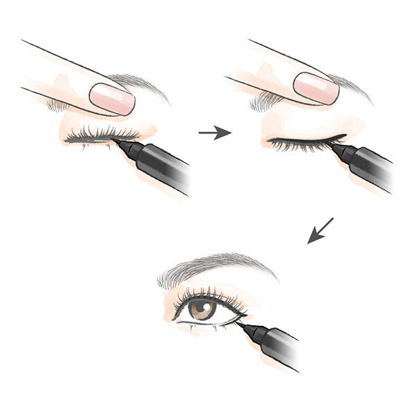 KANEBO Dual Eyeliner Liquid (02 Neutral Brown), 0.4ml