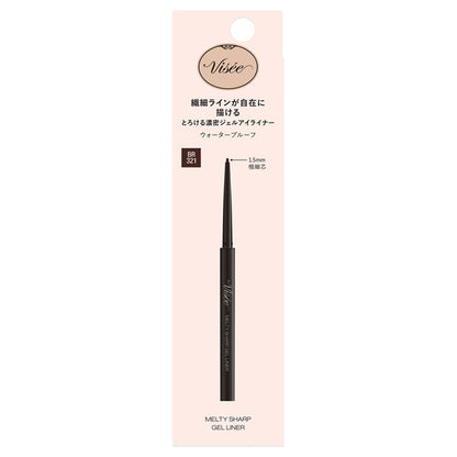 VISEE Riche Melty Sharp Gel Liner, [BR321] Plum Brown, 0.1g