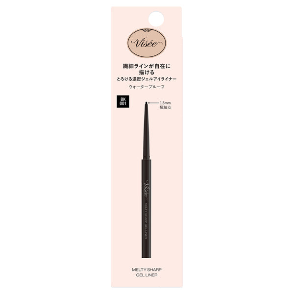 VISEE Riche Melty Sharp Gel Liner, [BK001] Black, 0.1g