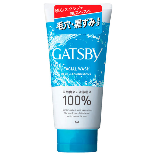 GATSBY Deep Cleaning Scrub Facial Wash (Fresh Citrus), 130g