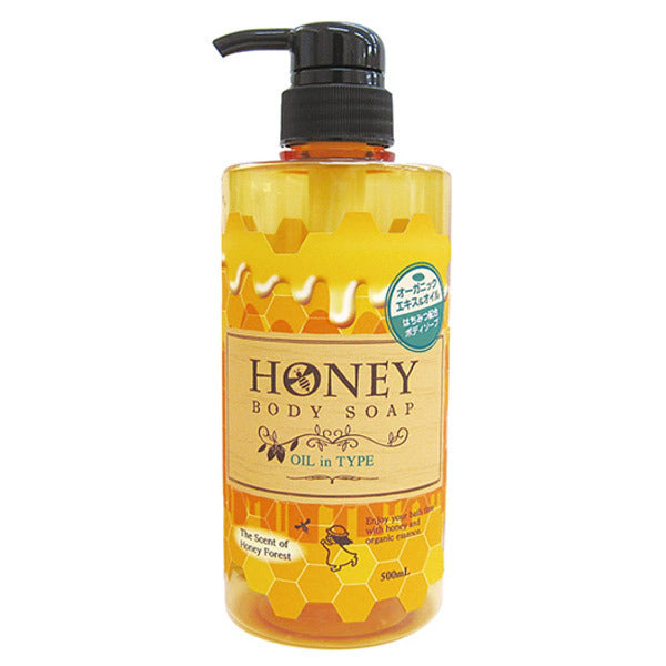 Honey Body Soap Oil-in Type, 500ml, Honey Forest Scent