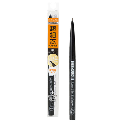 CEZANNE Ultra-fine tip eyebrow, 04 Deep Brown, 0.02g