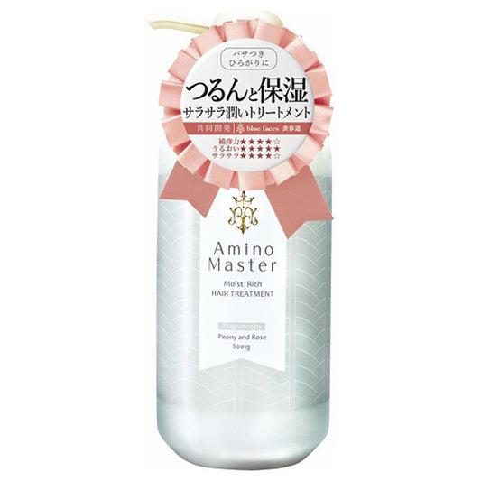 Moist Rich Hair Treatment Bottle, 500g, Soft and Smooth, Peony & Rose Scent