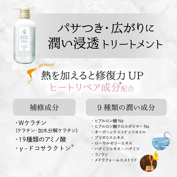 Moist Rich Hair Treatment Bottle, 500g, Soft and Smooth, Peony & Rose Scent