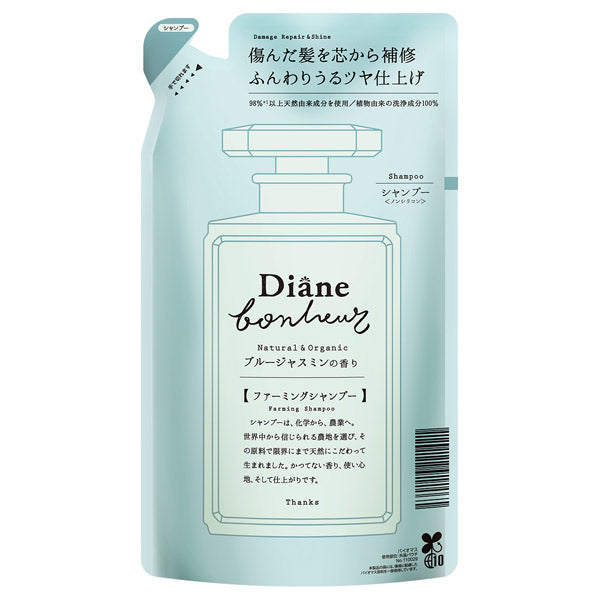 Moist Diane Diane Bonheur Damage Repair & Shine Shampoo Refill , 400ml (Blue Jasmine)