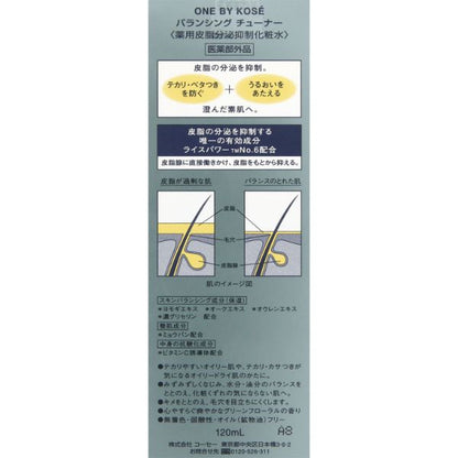 ONE BY KOSE Balancing Tuner, 120ml, Green Floral