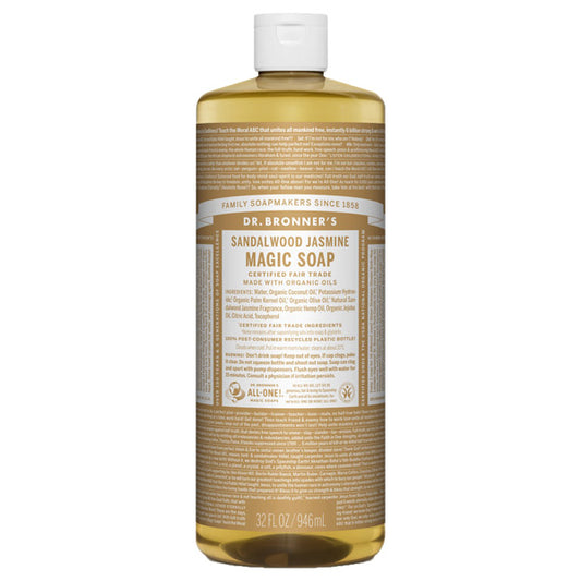 Dr. Bronner's Magic Soap Sandalwood & Jasmine, 946ml (Sweet Oriental)