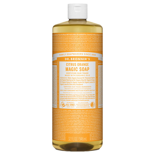 Dr. Bronner's Magic Soap Citrus Orange, 946ml (Fresh Citrus)