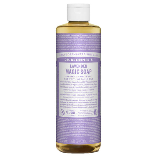 Dr. Bronner's Magic Soap Lavender, 473ml (Relaxing Lavender)