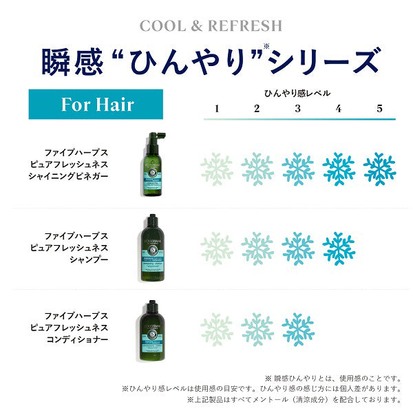 LOCCITANE Five Herbs Pure Freshness Shining Vinegar, 100ml