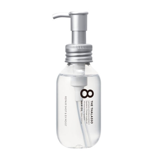 8 The Thalasso Repair Shot & EX Moist Hair Oil, 100ml (Aqua White Floral Scent)