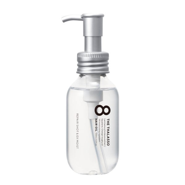 8 The Thalasso Repair Shot & EX Moist Hair Oil, 100ml (Aqua White Floral Scent)