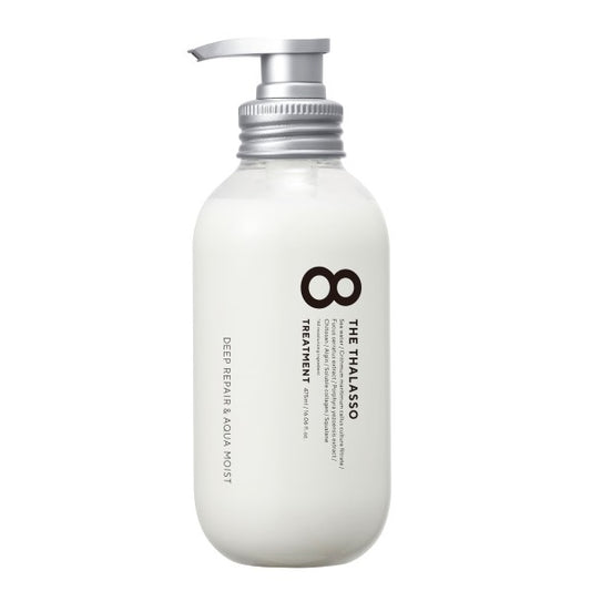 8 The Thalasso Deep Repair & Aqua Moist Hair Treatment Conditioner, 475ml (Aqua White Floral Scent)
