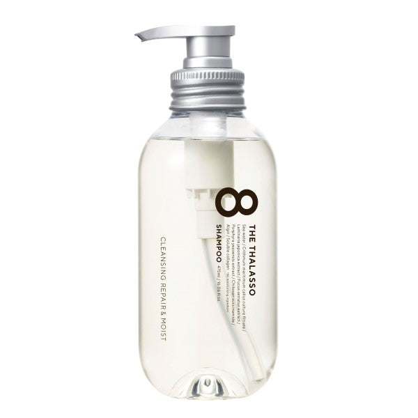 8 The Thalasso Cleansing Repair & Moist Serum Shampoo, 475ml (Aqua White Floral Scent)