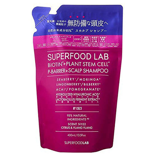 SUPERFOOD LAB BT+P Barrier Scalp Shampoo Refill, 400ml