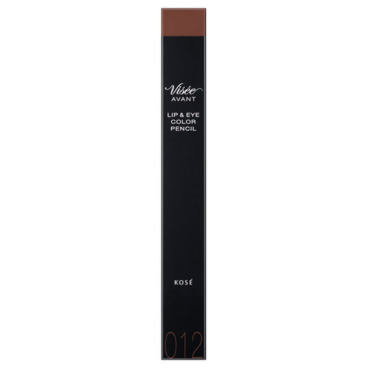 VISE AVANT Lip & Eye Color Pencil, [012] ESPRESSO, 1.2g, Smooth