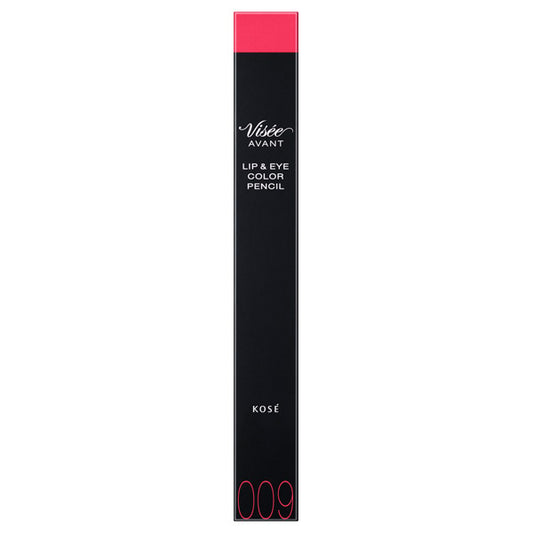 VISE AVANT Lip & Eye Color Pencil, [009] TOMATO, 1.2g, Smooth