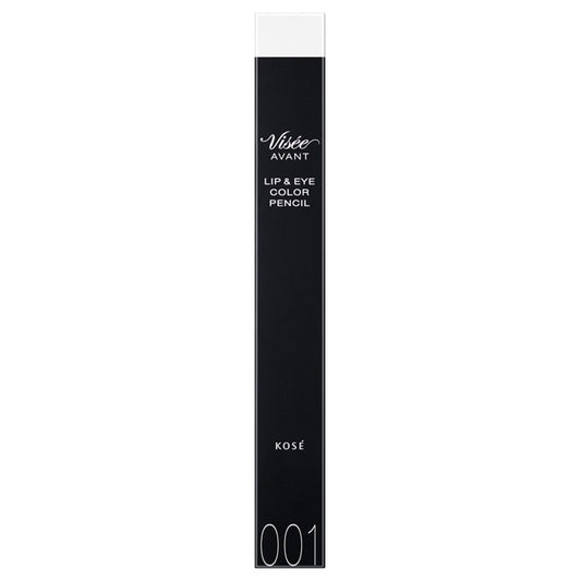 VISE AVANT Lip & Eye Color Pencil, [001] SNOWFLAKE, 1.2g, Smooth