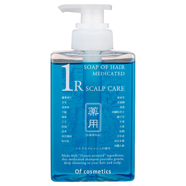 Medicated Soap of Hair 1-R, Shampoo (bottle), 265ml, Citrus Fresh scent