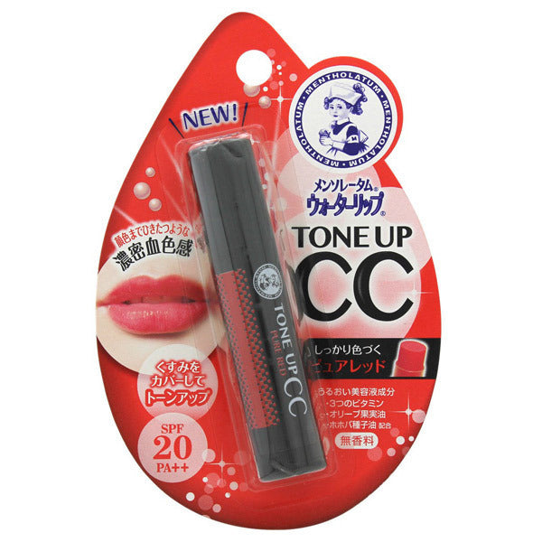 Mentholatum Water Lip Tone Up CC SPF20  (1 Pure Red)