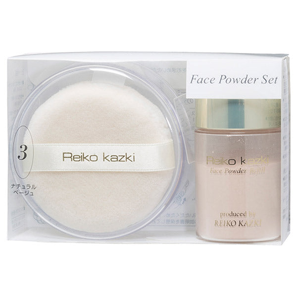 REIKO KAZKI Face Powder Set Refill (Natural Beige 3), 20g