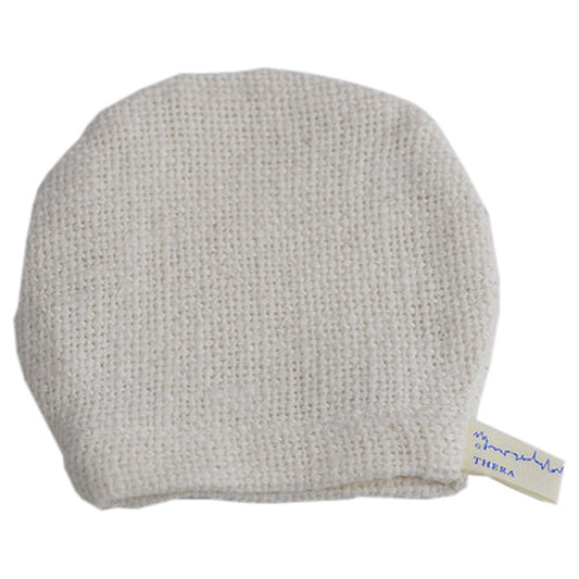 Wabo Round Face Wash Mitten (White)