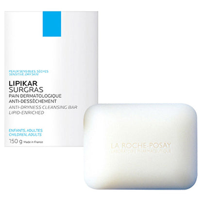 LA ROCHE-POSAY Lipica Shugra Cleansing Bar, 150g, Contains fragrance