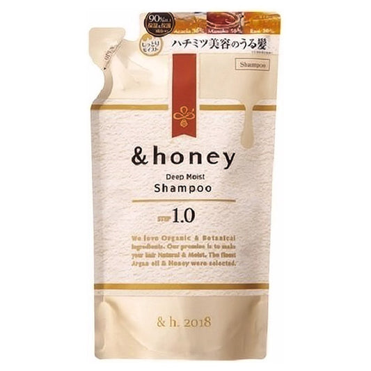 &honey Deep Moist Shampoo 1.0 Refill, 350ml (Peony Honey)