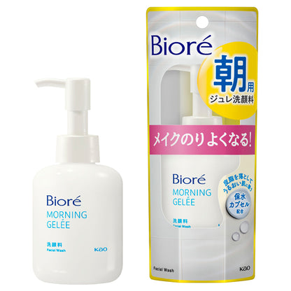 Biore Morning jelly face wash, 100ml, Aqua floral scent