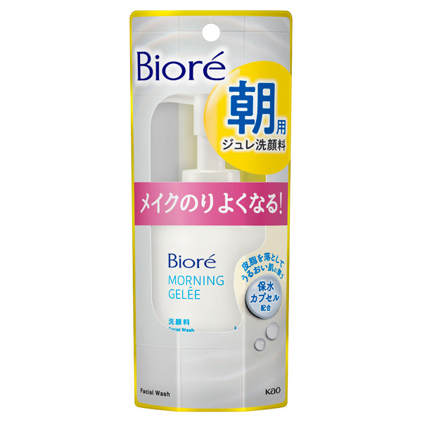 Biore Morning jelly face wash, 100ml, Aqua floral scent