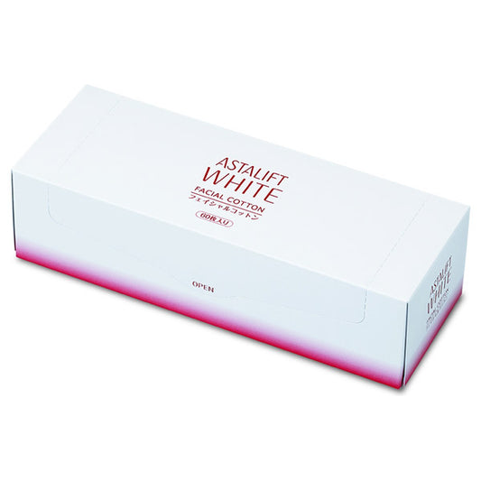 ASTALIFT White Facial Cotton, 60 Sheets