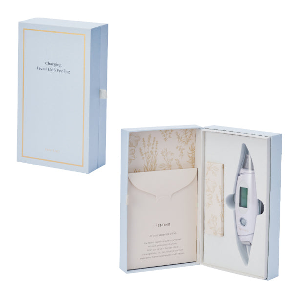 Rechargeable Facial EMS Peeling, White, W42XD27XH180(mm)