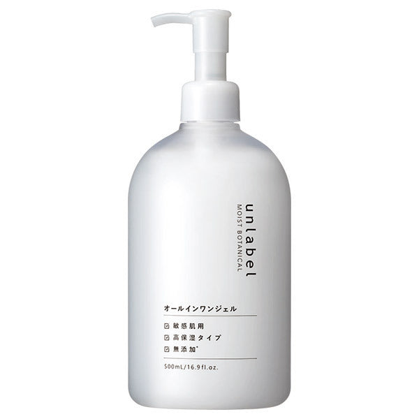unlabel Moist Botanical All-in-One Gel, 500ml