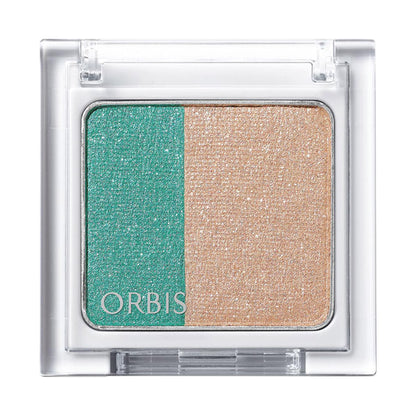 ORBIS Twin Gradient Eye Color, Turquoise Sea Sheer green that blends in with the skin, Fragrance-free