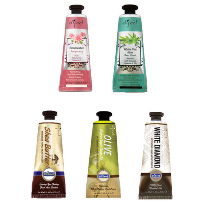 Difeel Family Set 52 Natural Hand Cream Luxury, 40g x 5