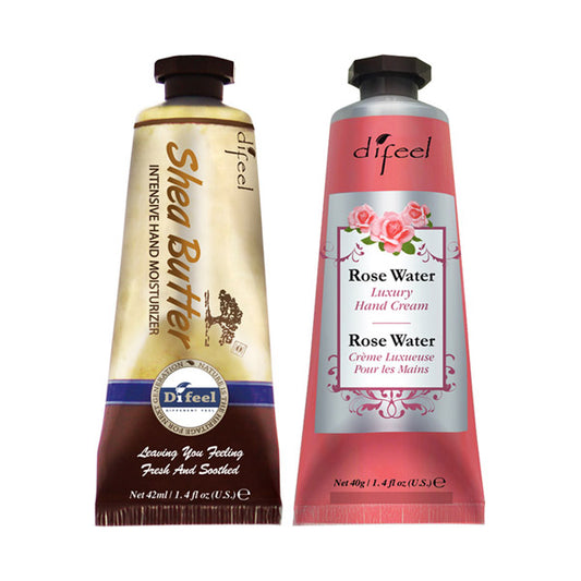 Difeel Couple Set 23 Natural Hand Cream Luxury (Shea Butter & Rose Water), 40g x 2