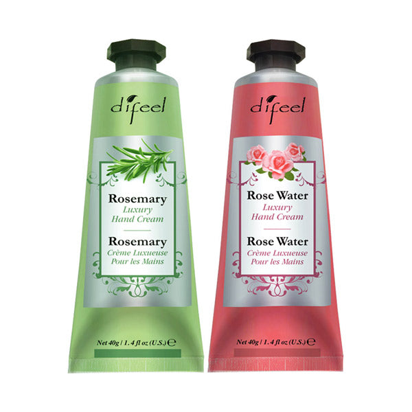 Difeel Couple Set 21 Natural Hand Cream Luxury (Rosemary & Rose Water), 40g x 2