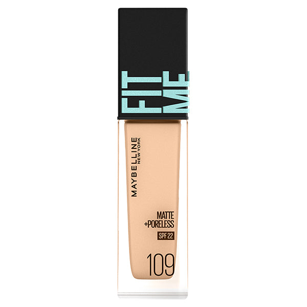 Fit Me Liquid Foundation R, SPF22, 109 Light Skin Tone (Yellowish), 30ml