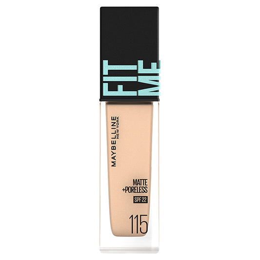 Fit Me Liquid Foundation R, SPF22, 115 Standard Skin Tone (Pink), 30ml