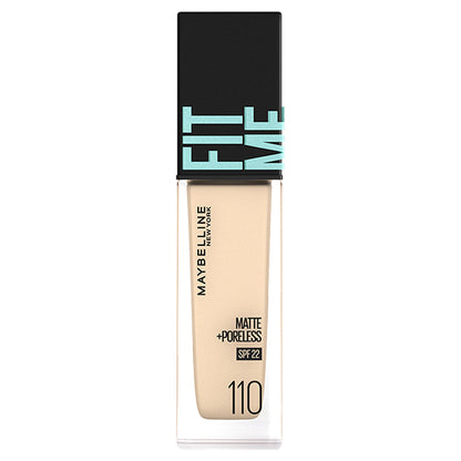 Fit Me Liquid Foundation R, SPF22, 110 Light Skin Tone (Yellowish), 30ml