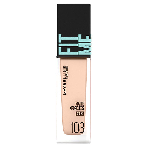Fit Me Liquid Foundation R, SPF22, 103 Light Skin Tone (Pink), 30ml