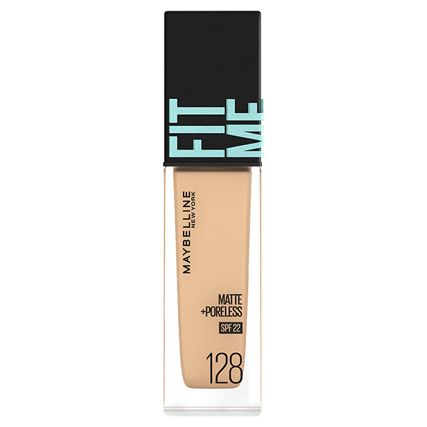 Fit Me Liquid Foundation R, SPF22, 128 Standard Skin Tone (Yellowish), 30ml